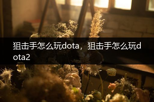 狙击手怎么玩dota，狙击手怎么玩dota2