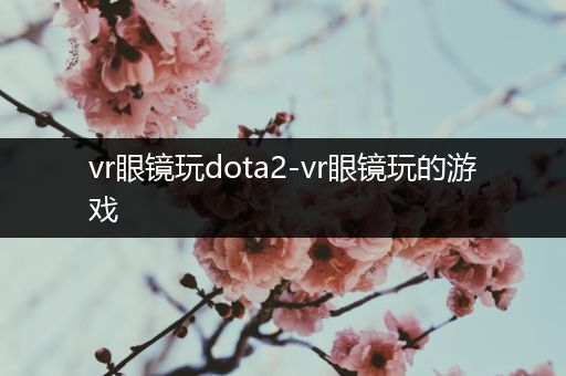 vr眼镜玩dota2-vr眼镜玩的游戏