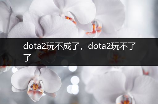 dota2玩不成了，dota2玩不了了