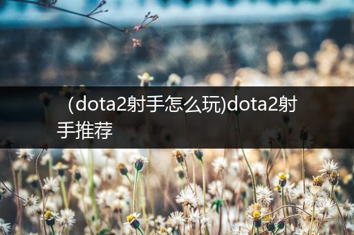 （dota2射手怎么玩)dota2射手推荐