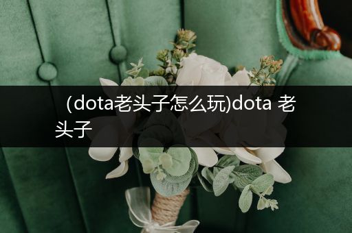 （dota老头子怎么玩)dota 老头子