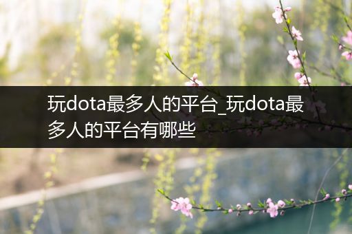 玩dota最多人的平台_玩dota最多人的平台有哪些