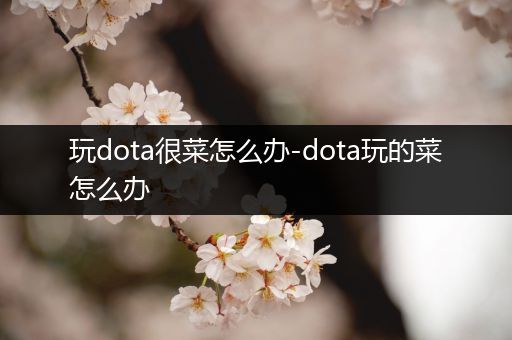 玩dota很菜怎么办-dota玩的菜怎么办