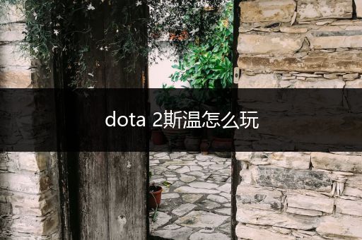dota 2斯温怎么玩
