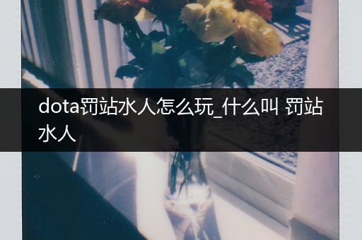 dota罚站水人怎么玩_什么叫 罚站水人