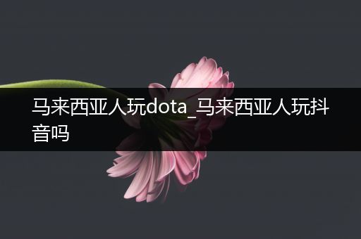 马来西亚人玩dota_马来西亚人玩抖音吗