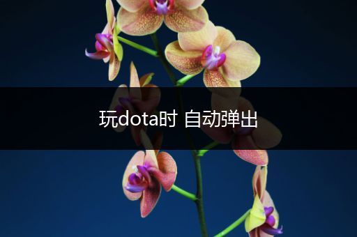 玩dota时 自动弹出