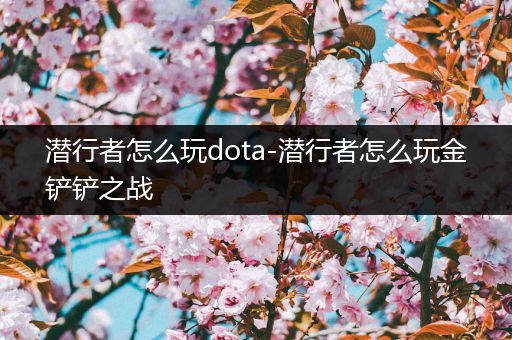 潜行者怎么玩dota-潜行者怎么玩金铲铲之战