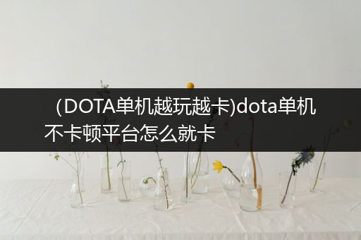 （DOTA单机越玩越卡)dota单机不卡顿平台怎么就卡