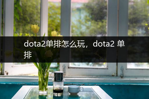 dota2单排怎么玩，dota2 单排