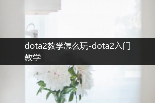 dota2教学怎么玩-dota2入门教学