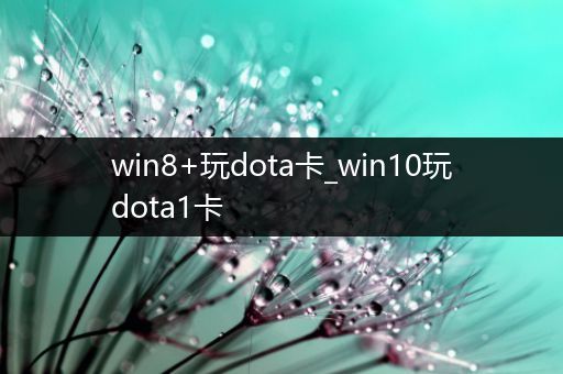 win8+玩dota卡_win10玩dota1卡