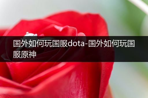 国外如何玩国服dota-国外如何玩国服原神