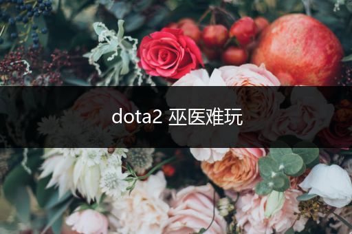 dota2 巫医难玩