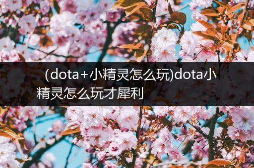 （dota+小精灵怎么玩)dota小精灵怎么玩才犀利