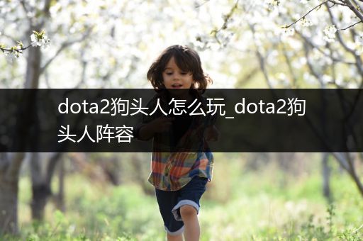 dota2狗头人怎么玩_dota2狗头人阵容