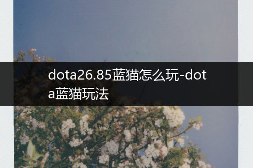dota26.85蓝猫怎么玩-dota蓝猫玩法