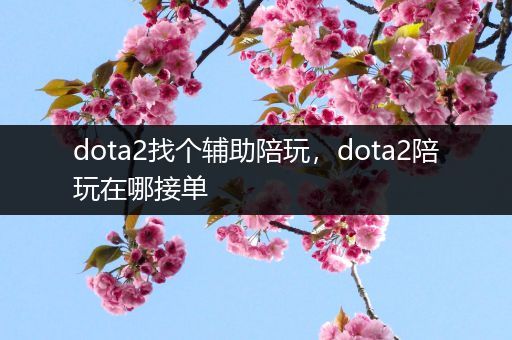 dota2找个辅助陪玩，dota2陪玩在哪接单