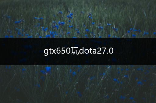 gtx650玩dota27.0