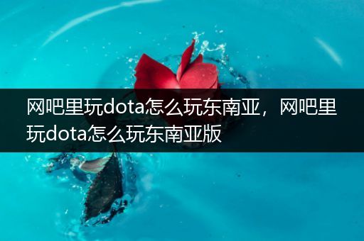 网吧里玩dota怎么玩东南亚，网吧里玩dota怎么玩东南亚版