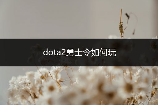 dota2勇士令如何玩