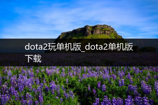 dota2玩单机版_dota2单机版下载