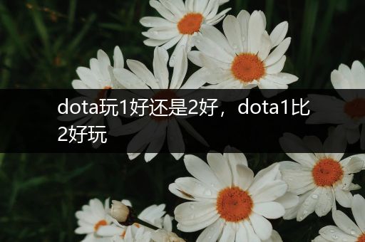 dota玩1好还是2好，dota1比2好玩