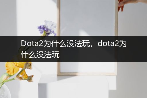 Dota2为什么没法玩，dota2为什么没法玩