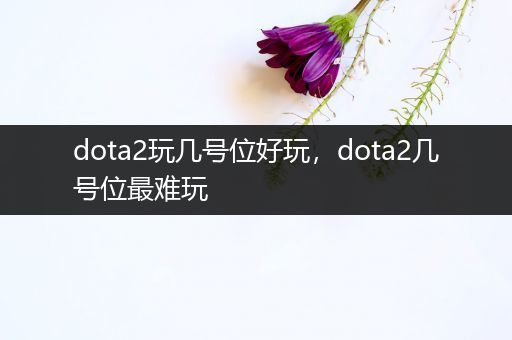 dota2玩几号位好玩，dota2几号位最难玩