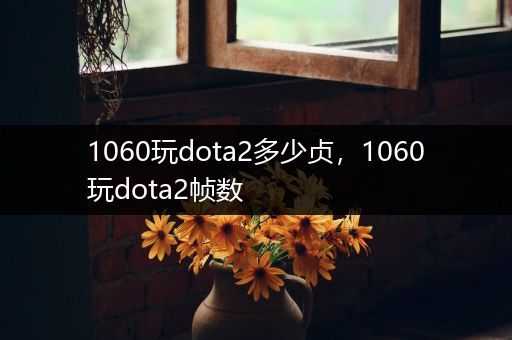 1060玩dota2多少贞，1060玩dota2帧数