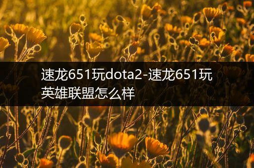 速龙651玩dota2-速龙651玩英雄联盟怎么样