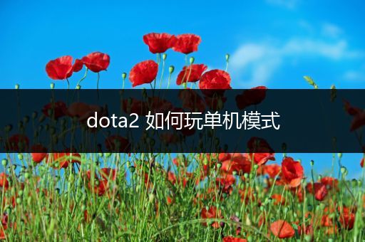 dota2 如何玩单机模式