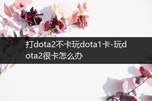 打dota2不卡玩dota1卡-玩dota2很卡怎么办