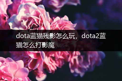 dota蓝猫残影怎么玩，dota2蓝猫怎么打影魔