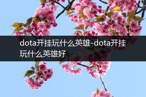 dota开挂玩什么英雄-dota开挂玩什么英雄好