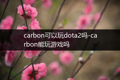 carbon可以玩dota2吗-carbon能玩游戏吗