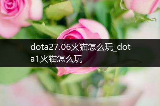 dota27.06火猫怎么玩_dota1火猫怎么玩