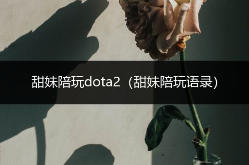 甜妹陪玩dota2（甜妹陪玩语录）