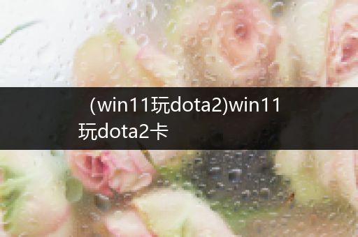 （win11玩dota2)win11玩dota2卡