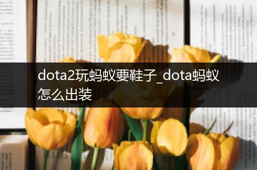 dota2玩蚂蚁要鞋子_dota蚂蚁怎么出装