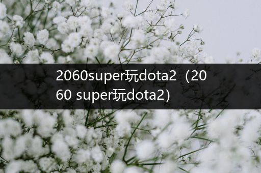 2060super玩dota2（2060 super玩dota2）