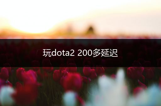 玩dota2 200多延迟