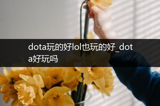 dota玩的好lol也玩的好_dota好玩吗