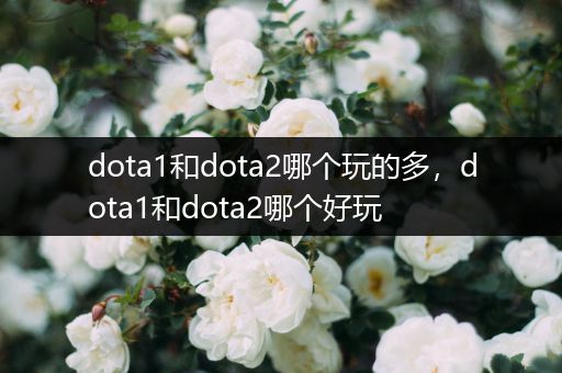 dota1和dota2哪个玩的多，dota1和dota2哪个好玩