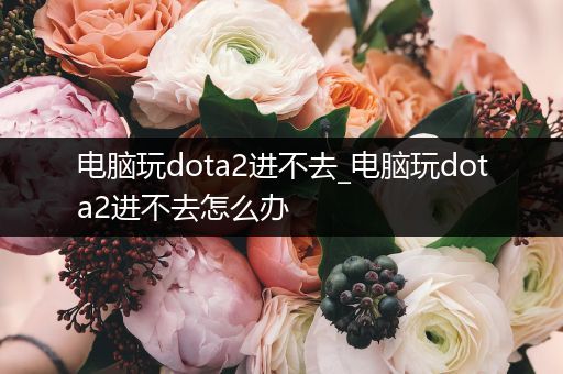 电脑玩dota2进不去_电脑玩dota2进不去怎么办