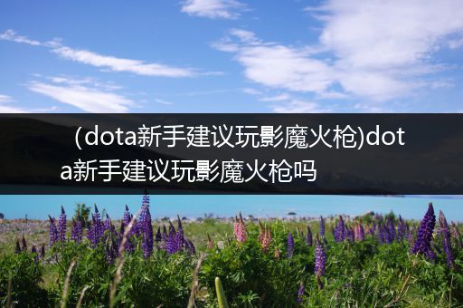（dota新手建议玩影魔火枪)dota新手建议玩影魔火枪吗
