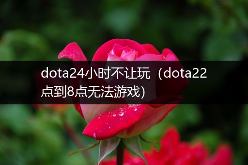 dota24小时不让玩（dota22点到8点无法游戏）