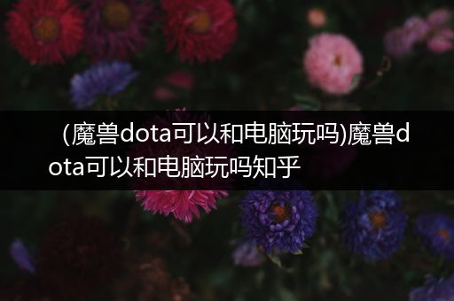 （魔兽dota可以和电脑玩吗)魔兽dota可以和电脑玩吗知乎
