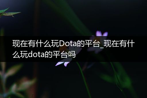 现在有什么玩Dota的平台_现在有什么玩dota的平台吗