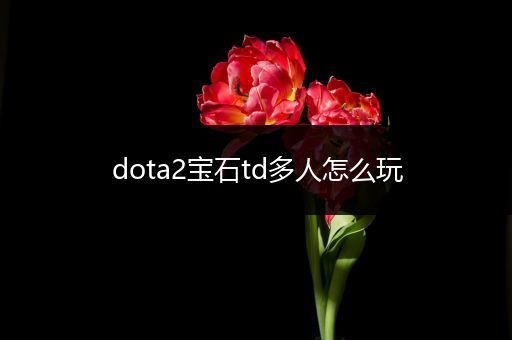 dota2宝石td多人怎么玩